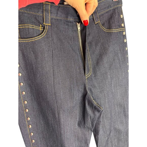 NWT Cinq a Sept Fiona Studded jeans in Indigo-sz 0 - Picture 7 of 12